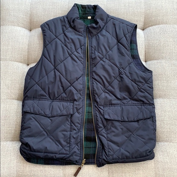 J. Crew Other - Men’s Authentic J Crew Puff Vest - Navy Blue
